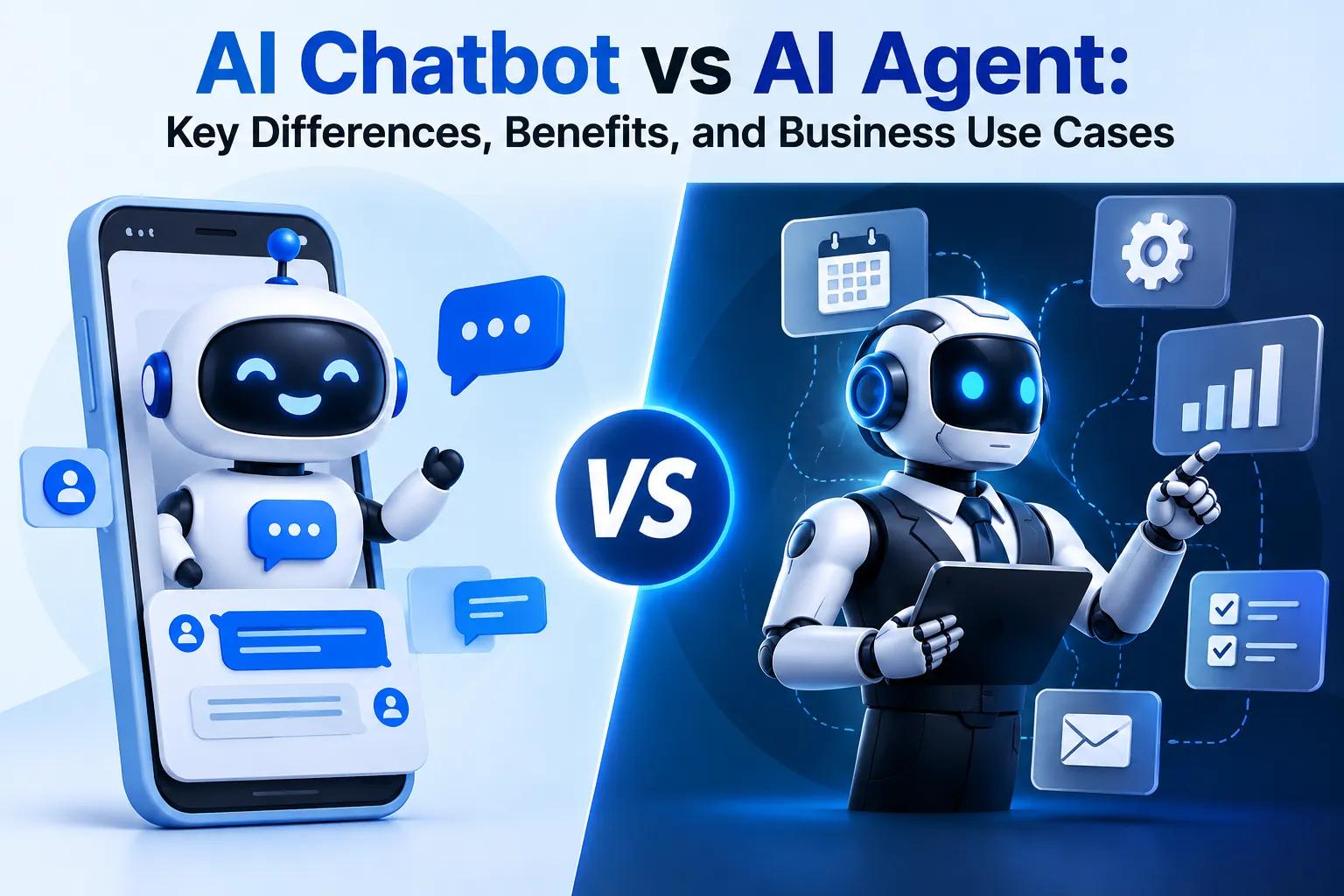 AI Chatbot vs AI Agent: Key Differences, Benefits, and Business Use Cases